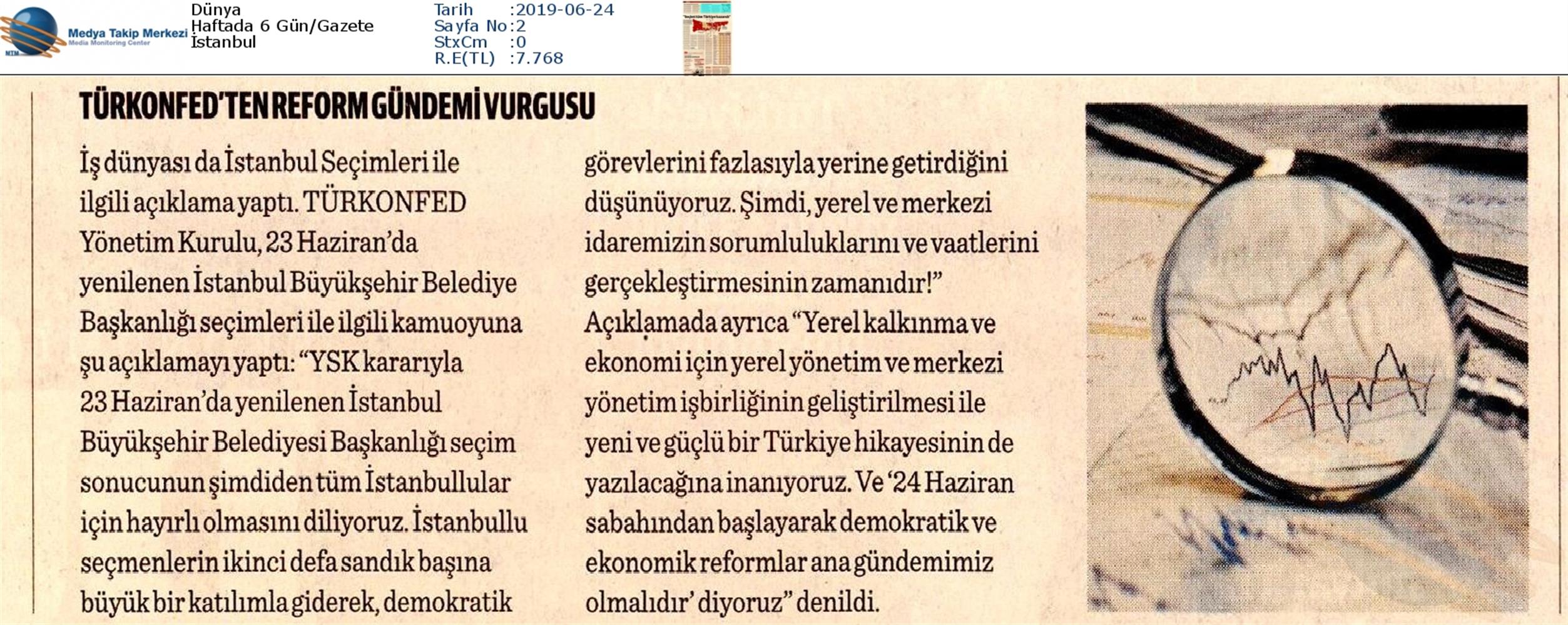 TÜRKONFED Yerel Secim Medya Yansimalari - 8