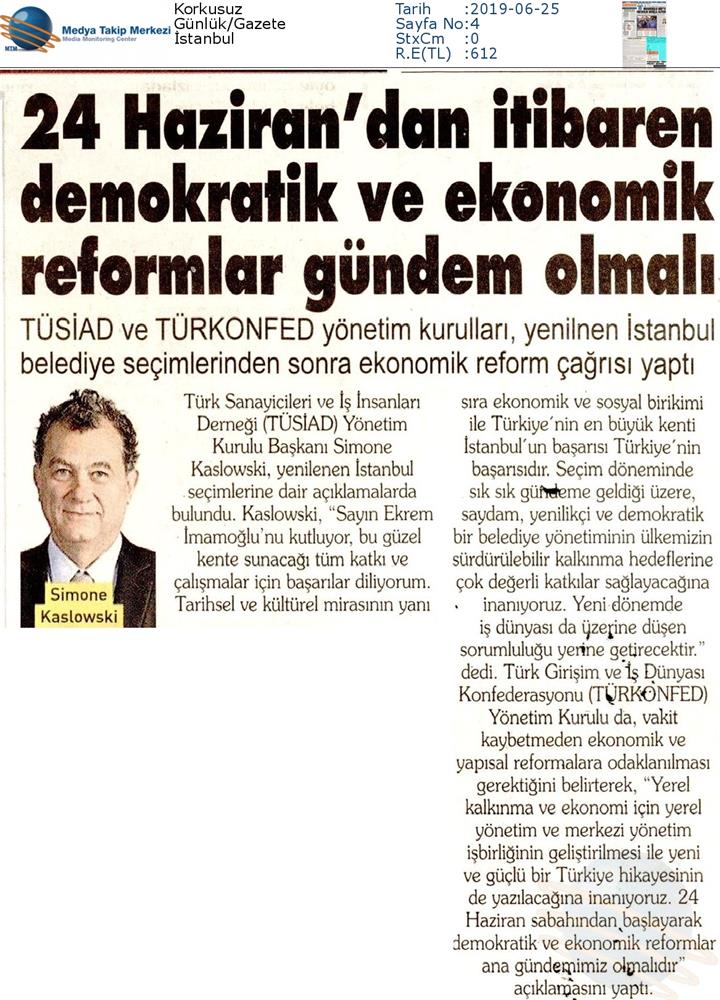 TÜRKONFED Yerel Secim Medya Yansimalari - 9