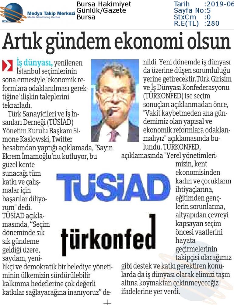 TÜRKONFED Yerel Secim Medya Yansimalari - 18