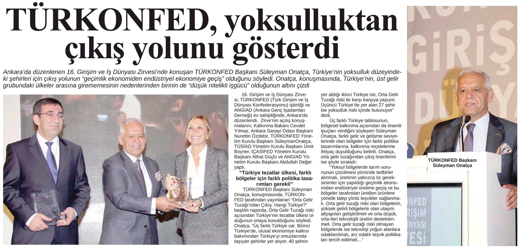 TÜRKONFED Yoksulluktan Cikis Yolunu Gosterdi - 1