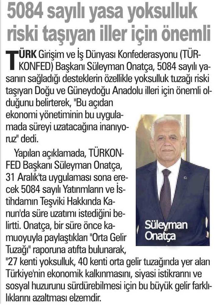 TÜRKONFED Yoksulluktan Cikis Yolunu Gosterdi - 3