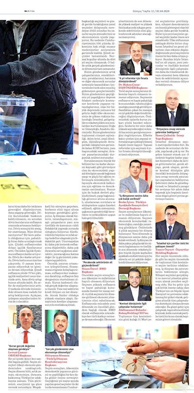 TÜRKONFED Yönetim Kurulu Başkani Suleyman Sönmez Gun Birlik Ve Beraberlik Gunudur - 9