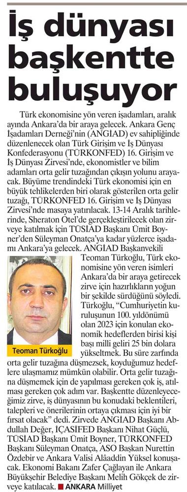 Turkonfedden 16 Girişim Ve Is Dunyasi Zirvesi Ankara - 3