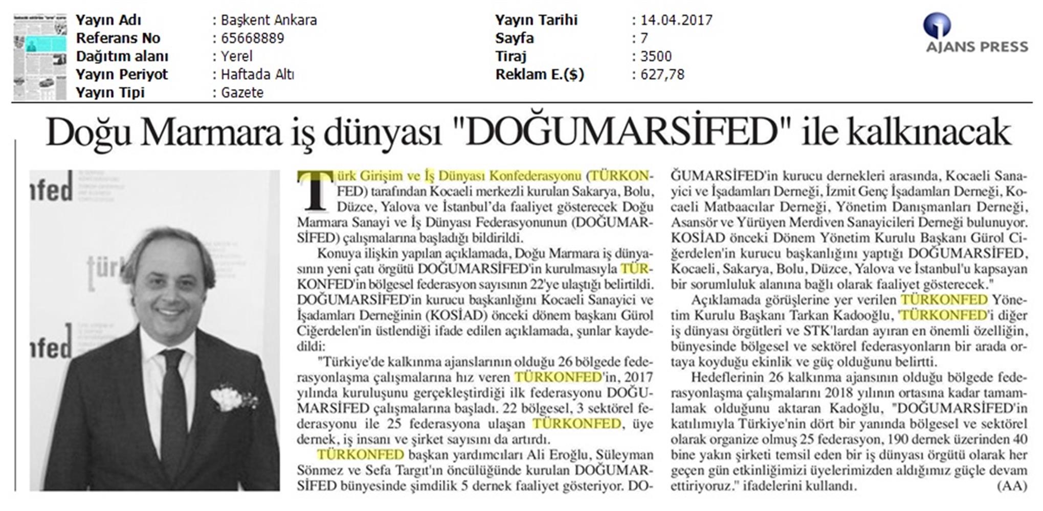 Turkonfedin 22 Bolgesel Federasyonu Dogumarsifed Kuruldu Basin Bulteni Medya Yansimalari 14 Nisan 2017 - 4