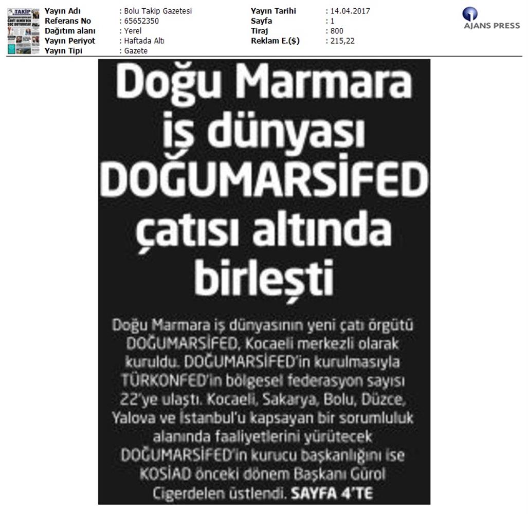 Turkonfedin 22 Bolgesel Federasyonu Dogumarsifed Kuruldu Basin Bulteni Medya Yansimalari 14 Nisan 2017 - 16