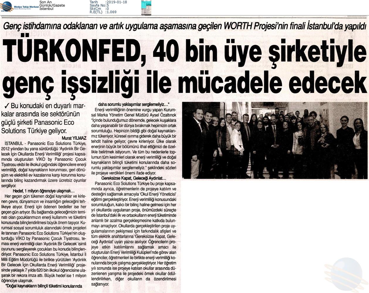 Worth Projesi Kapanis Toplantısı Medya Yansimalari 16 Ocak 2019 Istanbul - 8