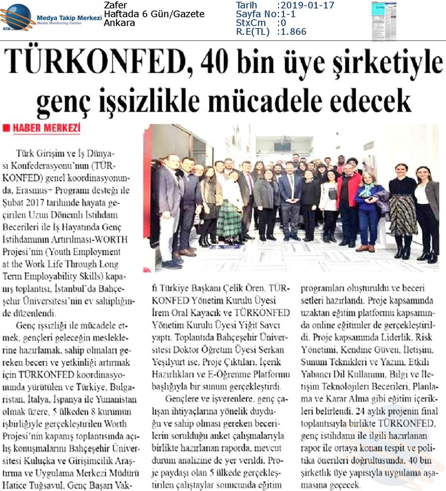 Worth Projesi Kapanis Toplantısı Medya Yansimalari 16 Ocak 2019 Istanbul - 13