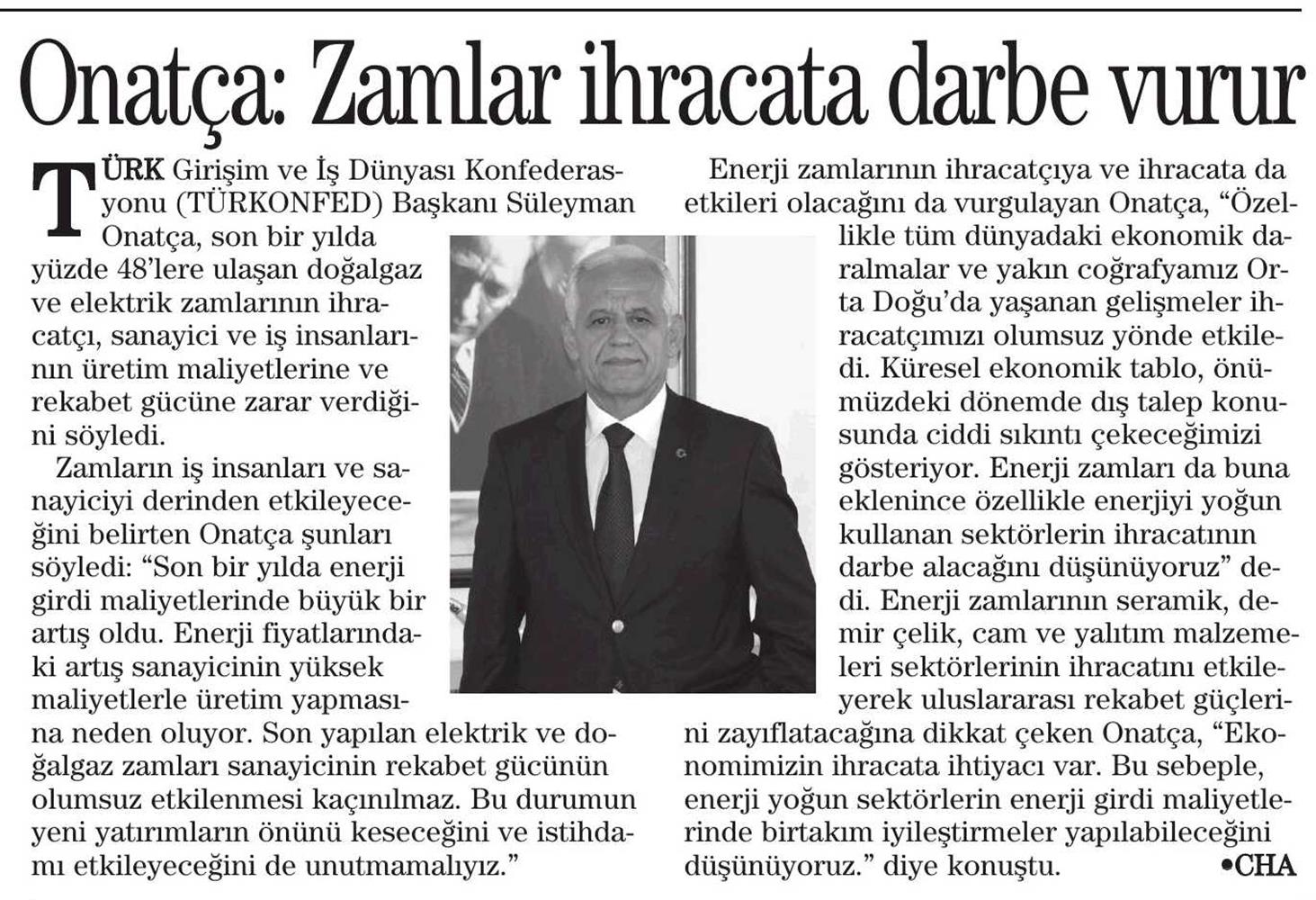 Zamlar Ihracata Darbe Vurur - 4