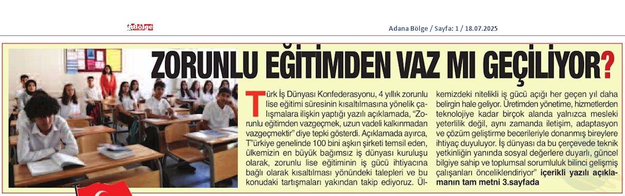 Zorunlu Egitimden Vazgecmek Uzun Vadeli Kalkinmadan Vazgecmektir - 4