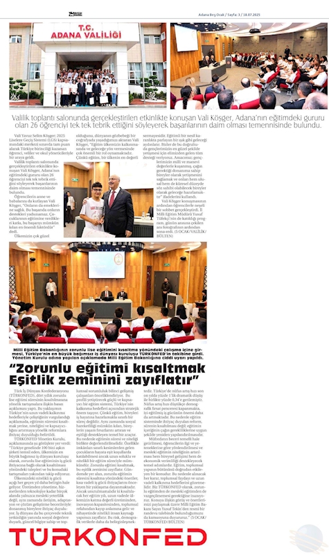 Zorunlu Egitimden Vazgecmek Uzun Vadeli Kalkinmadan Vazgecmektir - 10
