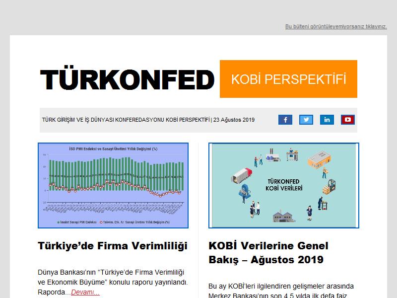 KOBİ Perspektifi Ağustos 2019
