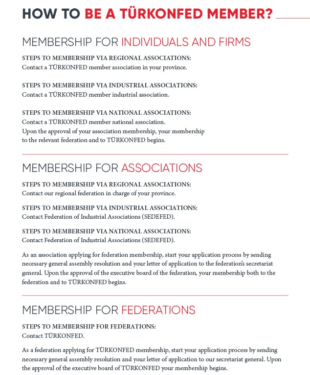 How to become a TÜRKONFED member