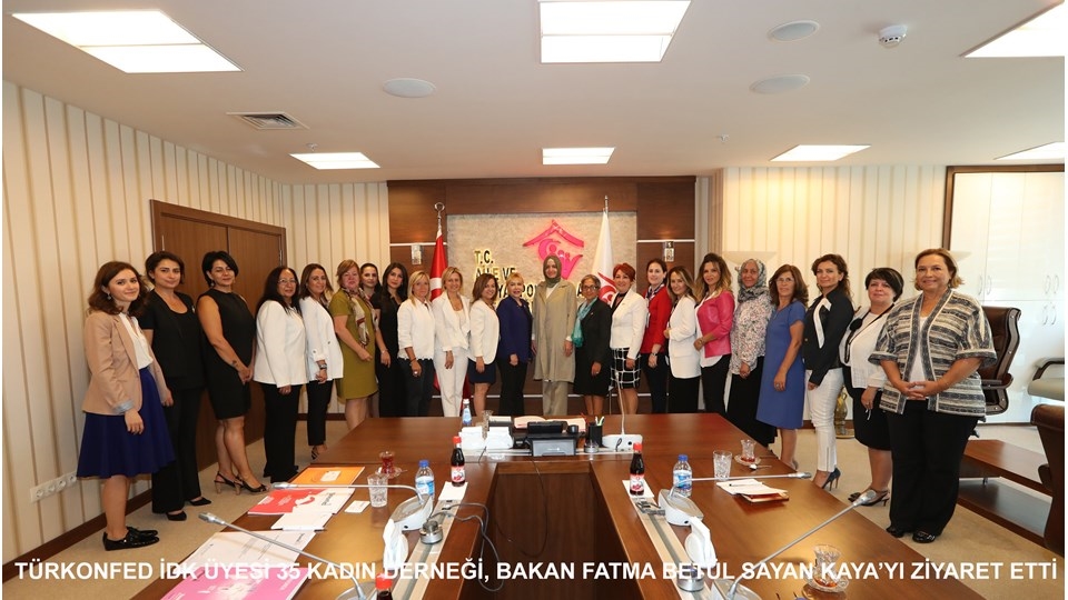 TÜRKONFED İş Dünyasında Kadın Komisyonu, Bakan Kaya'yı Ziyaret Etti