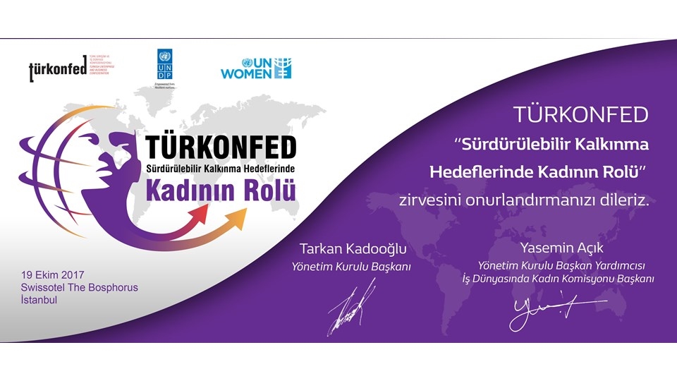 SÜRDÜRÜLEBİLİR KALKINMA HEDEFLERİNDE KADININ ROLÜ ZİRVESİ 19 EKİM’DE YAPILACAK