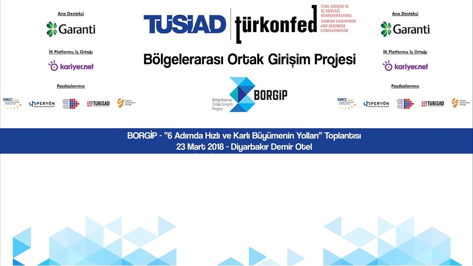 TÜRKONFED ve TÜSİAD, 6 Adımda Hızlı Büyümeyi Diyarbakırlı KOBİ'lere Anlatacak!