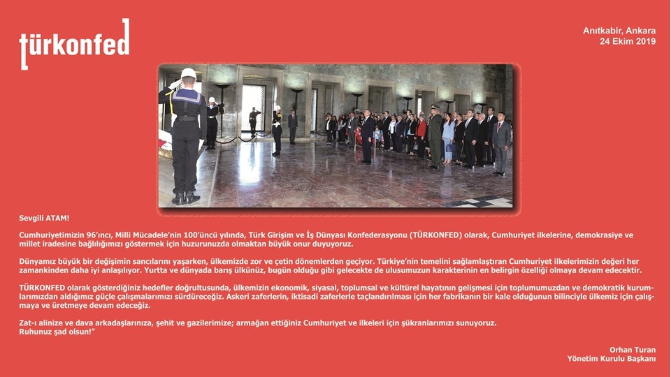 TÜRKONFED Yönetim Kurulu Anıtkabir'i Ziyareti Etti!