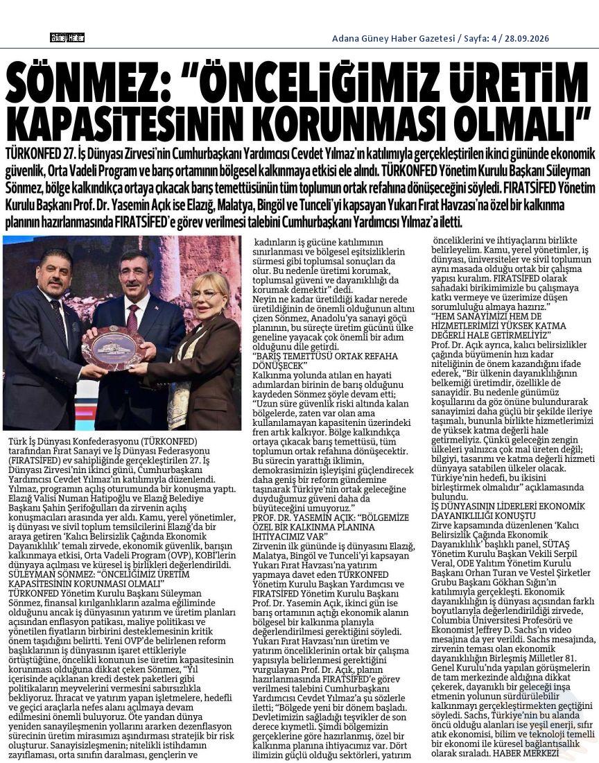 TÜRKONFED 27. İş Dünyası Zirvesi - 4