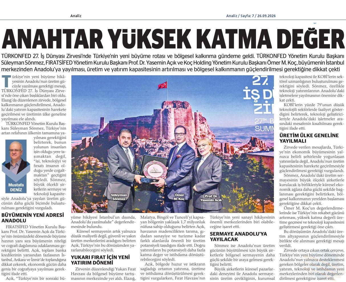 TÜRKONFED 27. İş Dünyası Zirvesi - 6