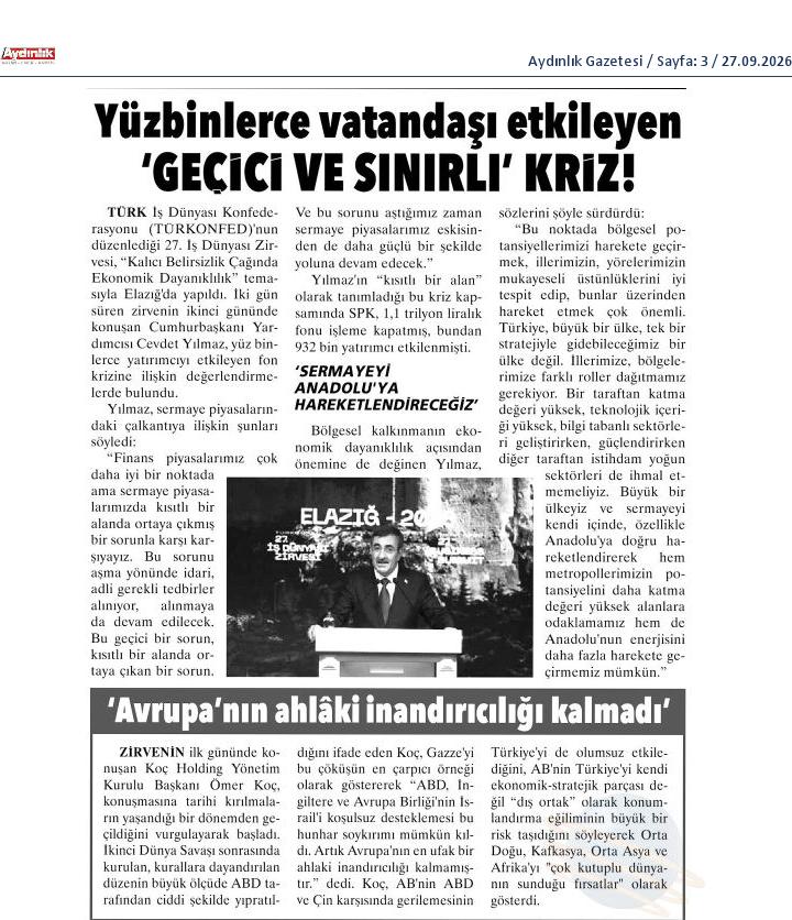 TÜRKONFED 27. İş Dünyası Zirvesi - 9